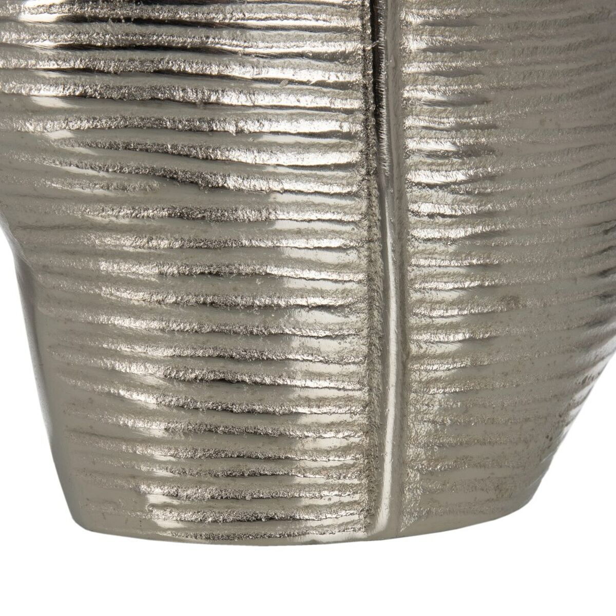 Vase Metall Sølv 17 x 9 x 44 cm